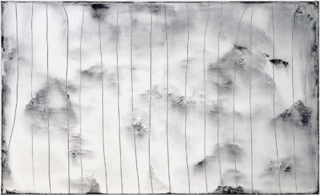 Hideaki Yamanobe, The Peak 2021-3; 2021; acrylic on cotton canvas; 97 x 160 x 4 cm